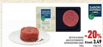 Conad Conad - Battuta Di Piemontese Sapori & Dintorni 160 G(ml) offerta