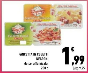 Conad Negroni Pancetta offerta