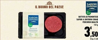 Conad Sapori & Dintorni Conad Battuta Di Piemontese offerta