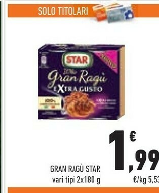 Conad Star Ragù offerta