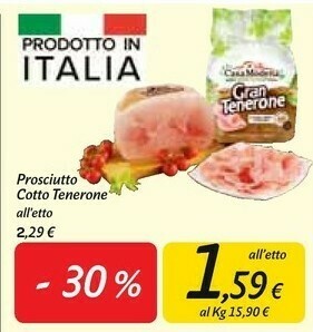 Carrefour Market Prosciutto cotto offerta