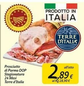 Carrefour Market Terre d'Italia Prosciutto di Parma offerta