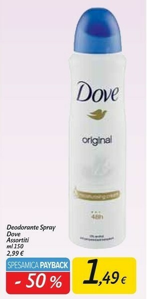 Carrefour Market Dove Deodorante offerta
