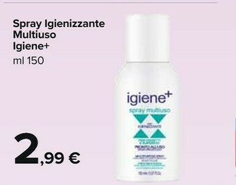 Carrefour Market Igiene+ Spray Igienizzante Multiuso offerta
