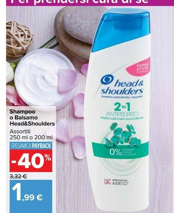 Carrefour Market Head& Shoulders Shampoo O Balsamo offerta