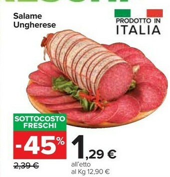 Carrefour Market Salame Ungherese offerta