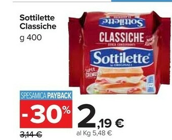 Carrefour Market Sottilette Classiche offerta