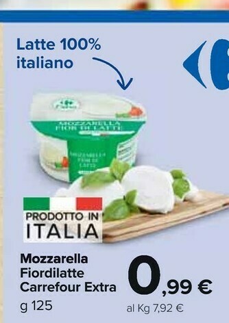 Carrefour Market Mozzarella Fiordilatte offerta