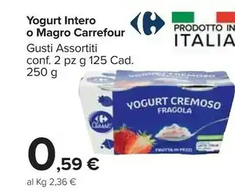 Carrefour Market Yogurt Intero O Magro offerta