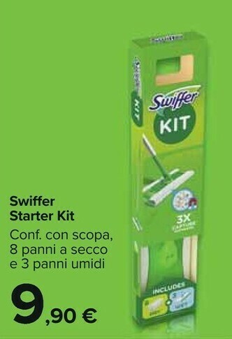 Carrefour Market Swiffer Starter Kit offerta