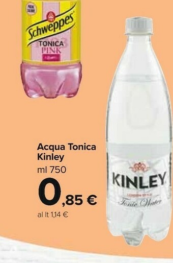 Carrefour Market Kinley Acqua Tonica offerta
