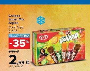 Carrefour Market Algida Algida - Max Calippo Super Mix 525 g(ml) offerta