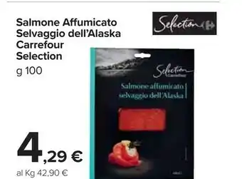 Carrefour Market Salmone Affumicato Selvaggio Dell'alaska offerta