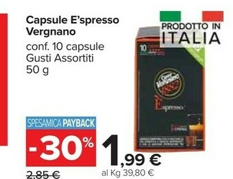 Caffè vergnano E'Spresso 50 G(ml)