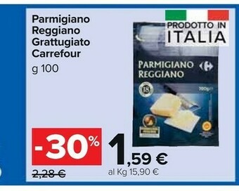 Carrefour Market Parmigiano Reggiano Grattugiato offerta