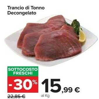 Carrefour Market Trancio Di Tonno Decongelato offerta