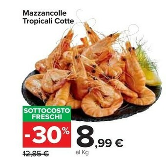 Carrefour Market Mazzancolle Tropicali Cotte offerta