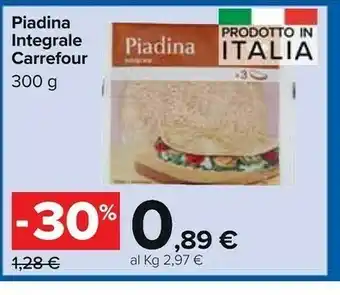 Carrefour Market Piadina Integrale offerta