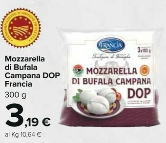 Carrefour Market Francia Mozzarella Di Bufala Campana Dop offerta