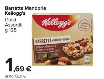 Carrefour Market Kellogg's Barrette Mandrole offerta