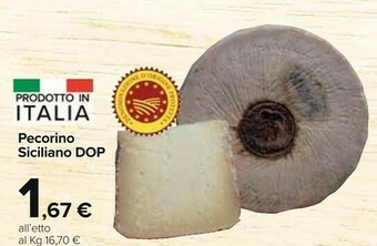 Carrefour Market Pecorino Siciliano Dop offerta