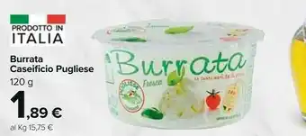 Carrefour Market Caseificio pugliese Burrata offerta