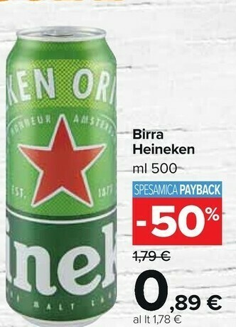 Carrefour Market Heineken Birra offerta