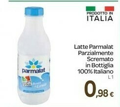 Carrefour Parmalat Latte parzialmente scremato offerta