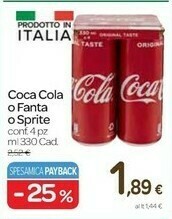 Carrefour Fanta Coca cola zero offerta