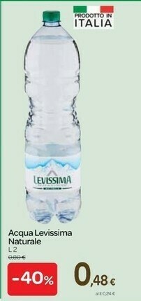 Carrefour Levissima Acqua offerta