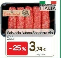 Carrefour Aia Salsicce offerta