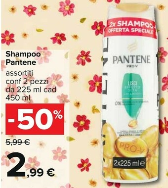 Carrefour Pantene Shampoo offerta