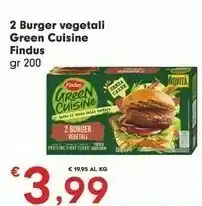 Despar Findus Green Cusine 2 Burger Vegetali 200 G(ml) offerta