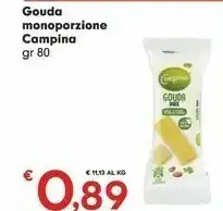Despar Campina Gouda Monoporzione 80 Gr offerta