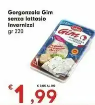 Despar Galbani Gorgonzola Gim Senza Lattosio Invernizzi 220 Gr offerta