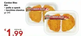 Despar Aia Cordon Bleu Pollo E Speck / Tacchino Classico 245 Gr offerta