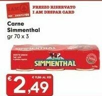 Despar Simmenthal Carne offerta