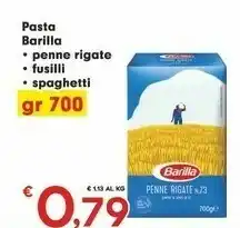 Despar Barilla Pasta Penne Rigate offerta