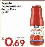 Despar Santa rosa Pomodorissimo La Passata 700 G(ml) offerta