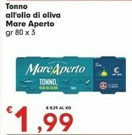 Despar Mare aperto Tonno All'Olio D'Oliva 240 G(ml) offerta