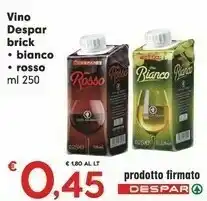 Despar Despar Vino Rosso offerta