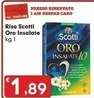 Despar Scotti Riso Scotti - Riso Oro Per Insalate 1000 G(ml) offerta