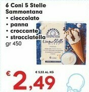Despar Sammontana 6 Coni 5 Stelle offerta