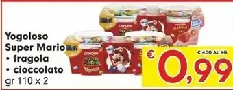 Despar Danone Yogoloso Super Mario Fragola E Confettini 220 G(ml) offerta