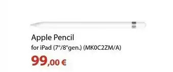 Euronics Apple Pencil For IPad offerta