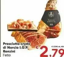 Eurospar Renzini Prosciutto crudo offerta