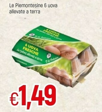 Famila Le Piemontesine 6 Uova Allevate A Terra offerta