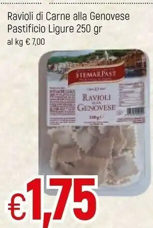 Famila Pastificio Ligure StemarPast Ravioli Di Carne Alla Genovese offerta