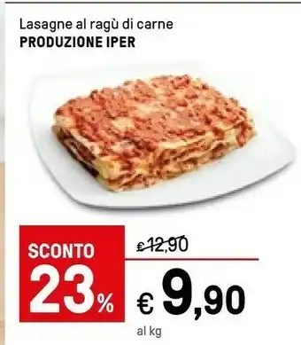 Iper La Grande Lasagne Al Ragu Di Carne offerta