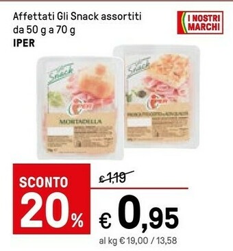 Iper La Grande Iper Affettati Gli Snack Assortiti offerta